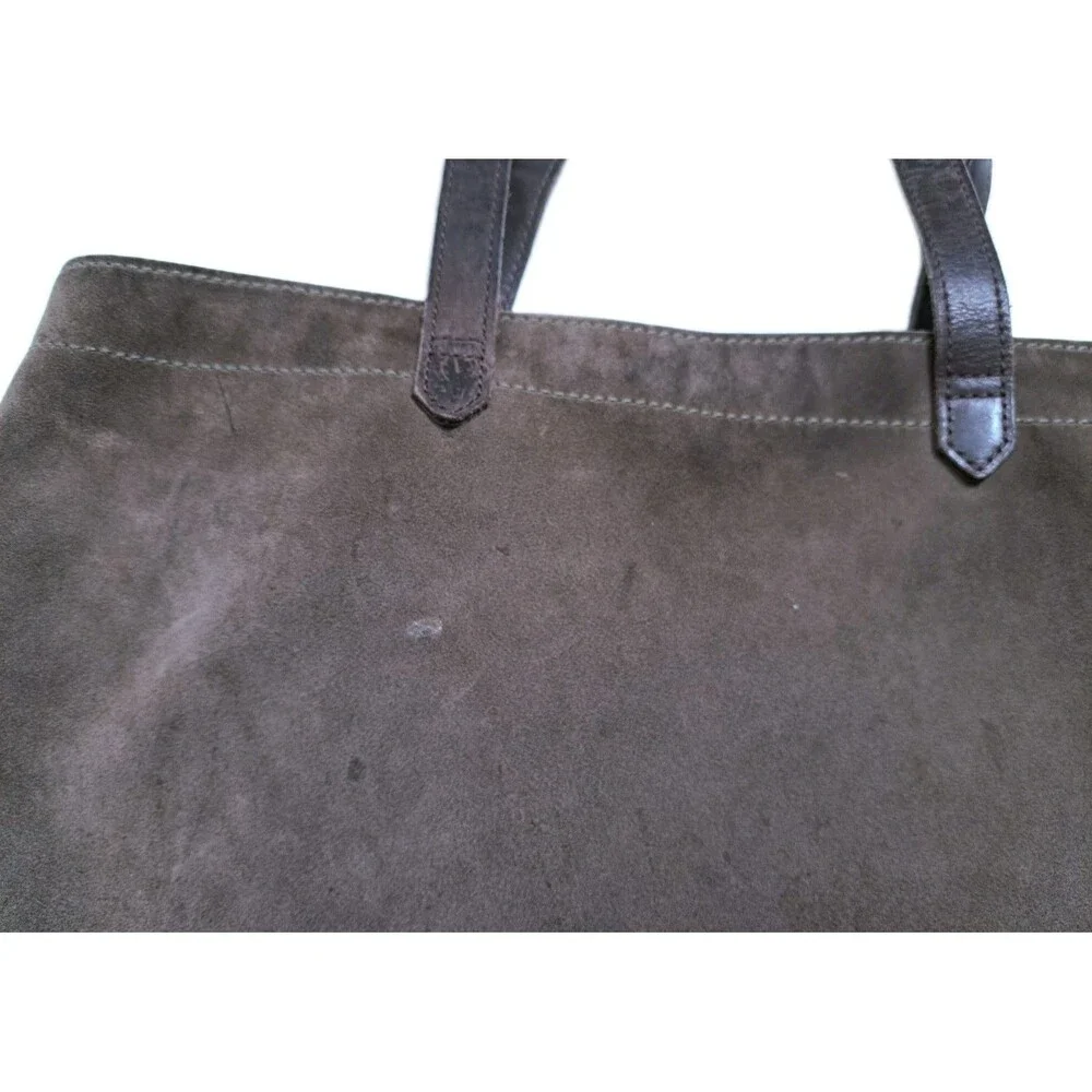 Sorel Brown Suede Leather Tote Shoulder Bag